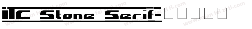ITC Stone Serif字体转换